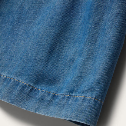 Smile Pocket Denim Dress Women