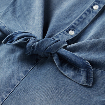 Denim TieFront Dress Women