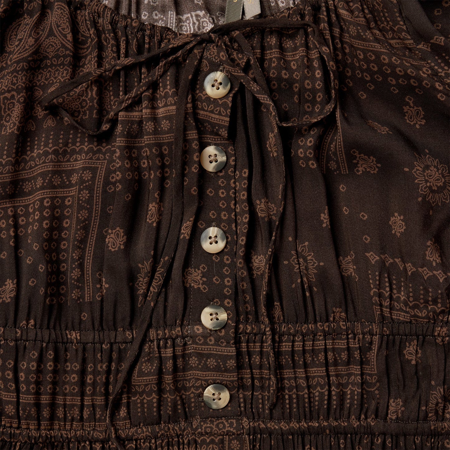 Patchwork Bandana Print Dress Women