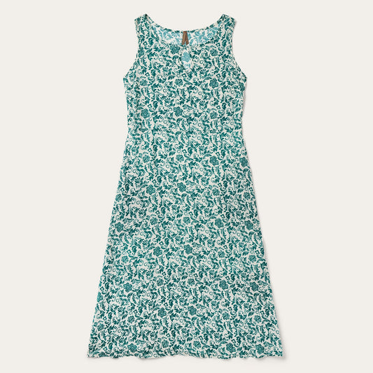 Jade Floral Print Sleeveless Dress Women