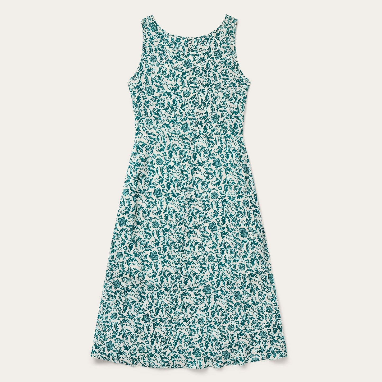 Jade Floral Print Sleeveless Dress Women