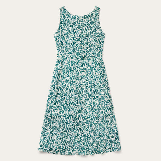 Jade Floral Print Sleeveless Dress Women