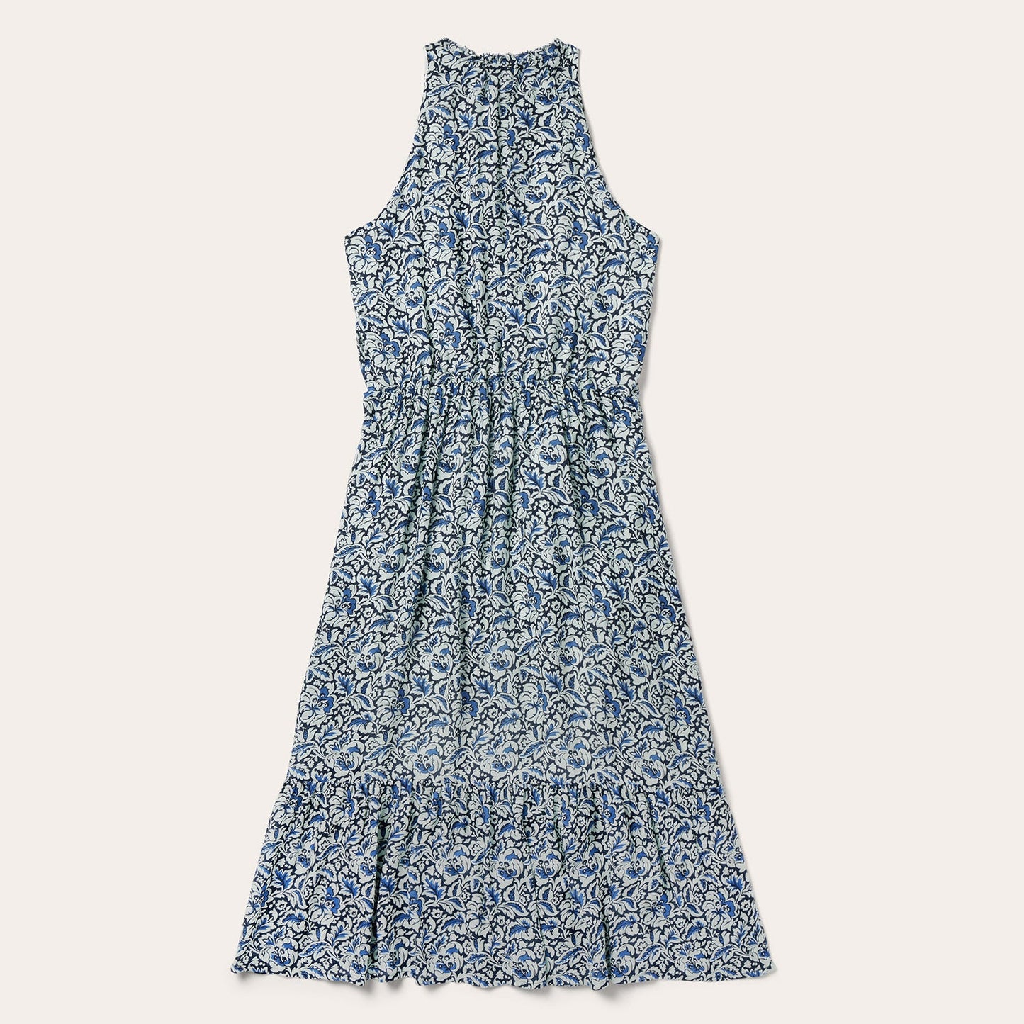 Indigo Tapestry Print Prairie Dress Women