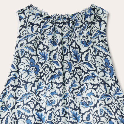 Indigo Tapestry Print Prairie Dress Women