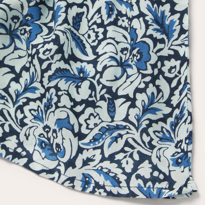 Indigo Tapestry Print Prairie Dress Women