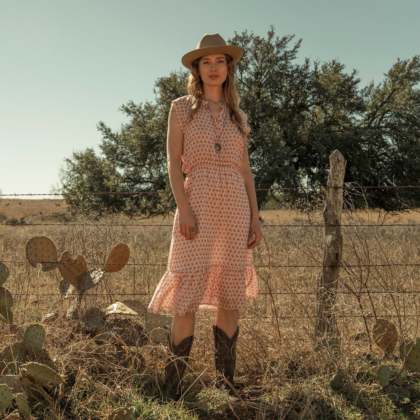 Cottage Floral Dress Women