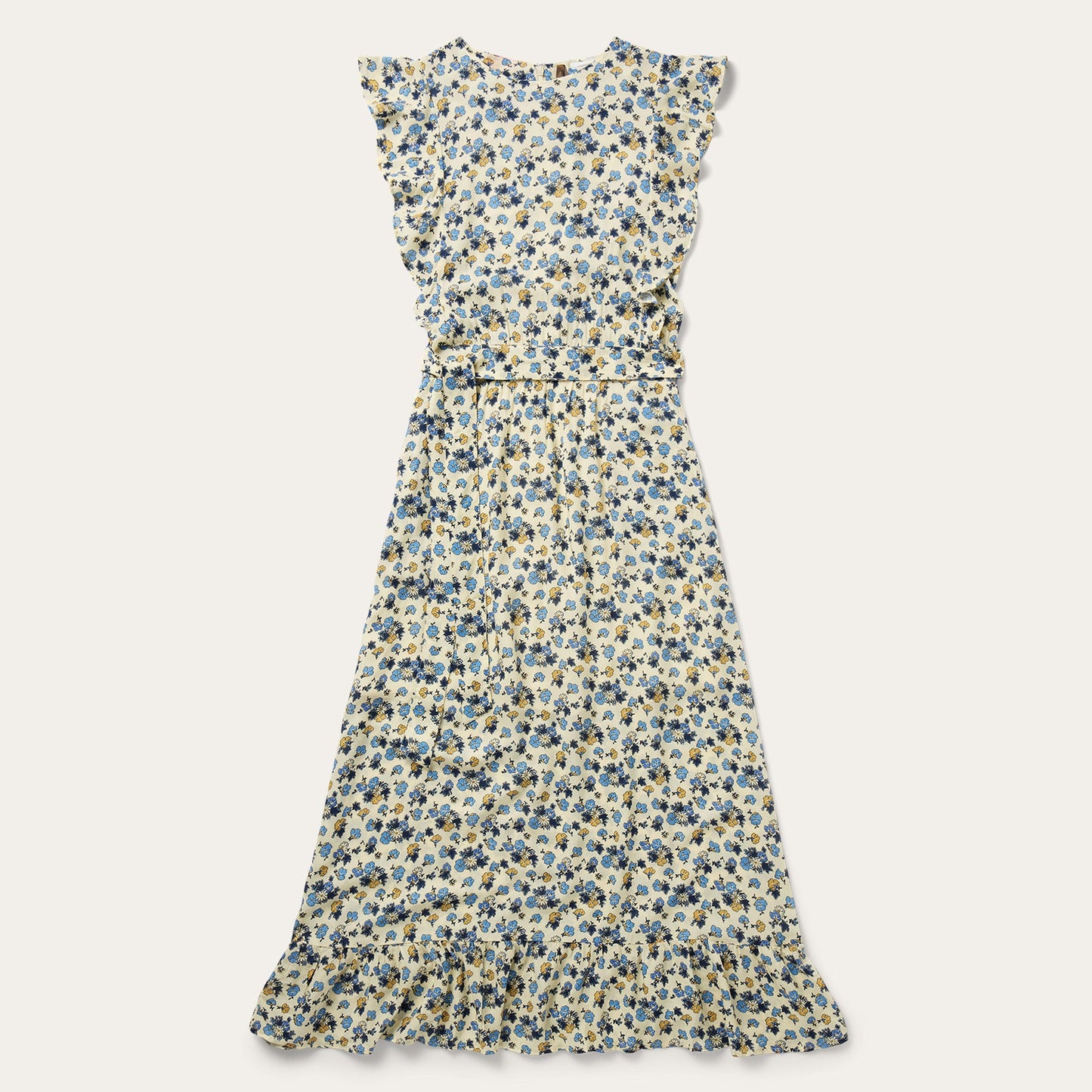 Field Flowers Print Peasant Dress Women
