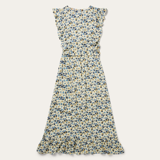 Field Flowers Print Peasant Dress Women