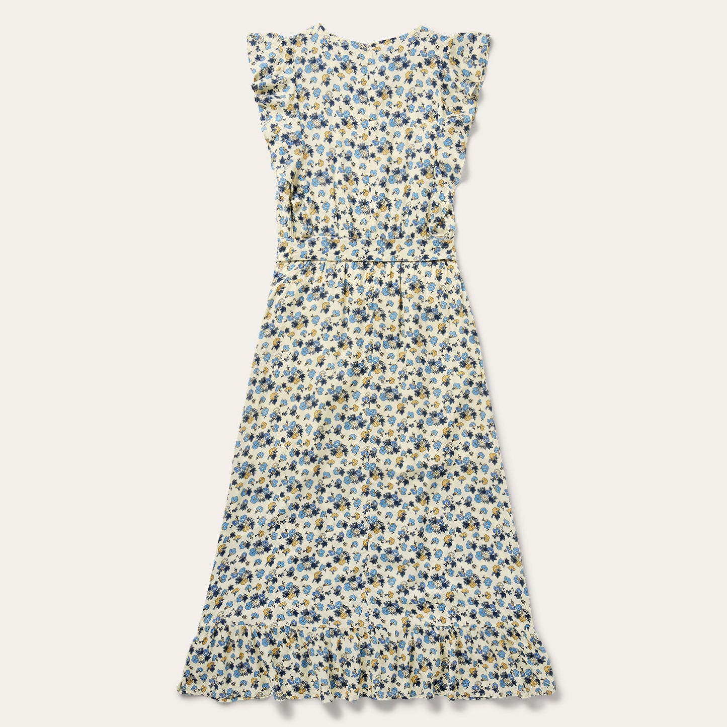 Field Flowers Print Peasant Dress Women