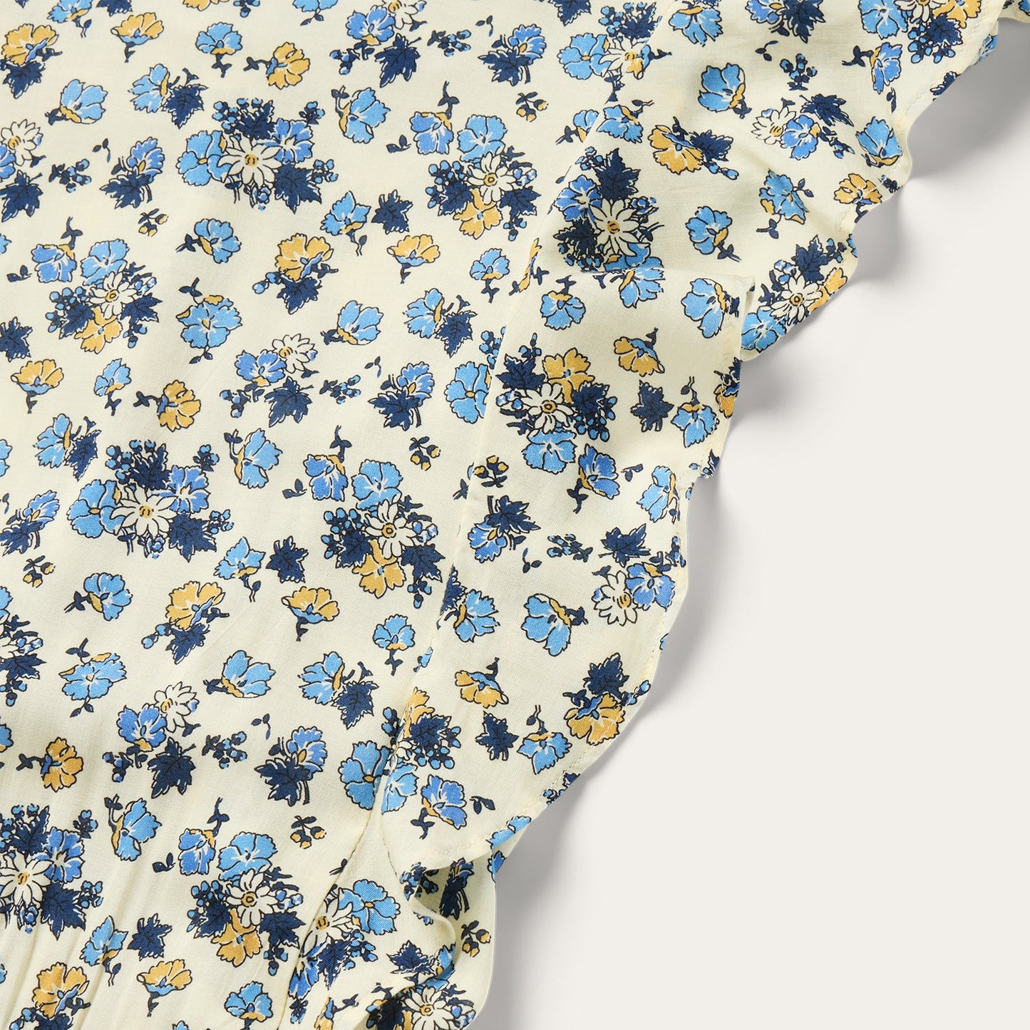 Field Flowers Print Peasant Dress Women
