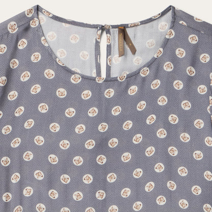 Horse Pennies Print Dress Women