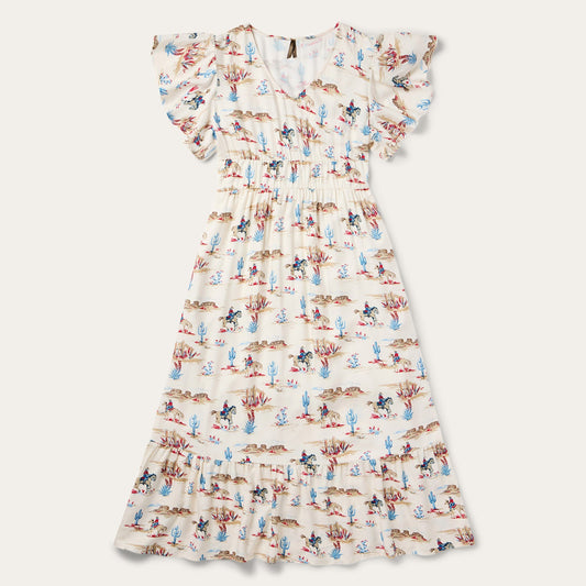 Desert Trails Print Prairie Dress Women