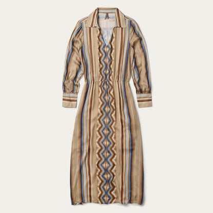 Sand Serape Print Dress Women