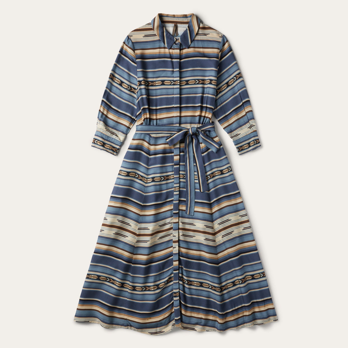 Indigo Serape Print Dress Women
