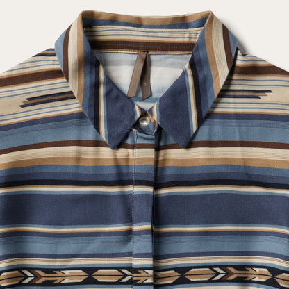 Indigo Serape Print Dress Women
