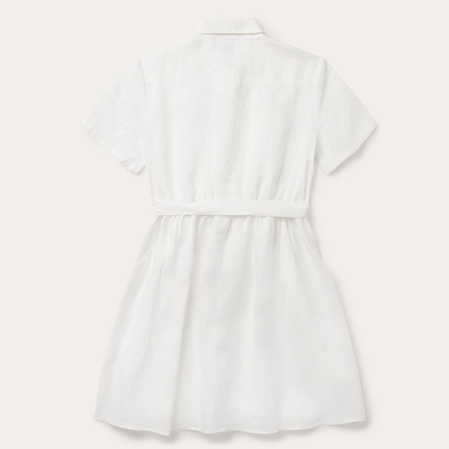 White Linen Shirt Dress Women