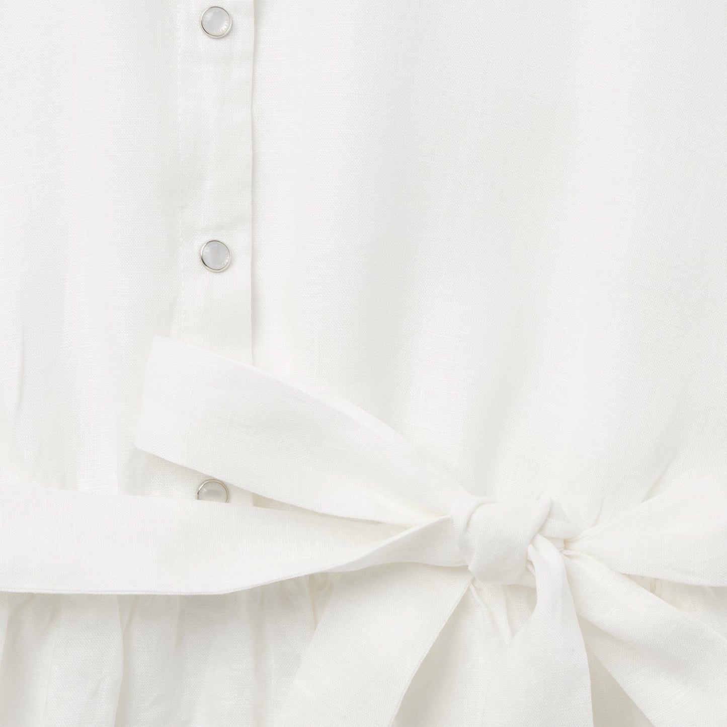 White Linen Shirt Dress Women