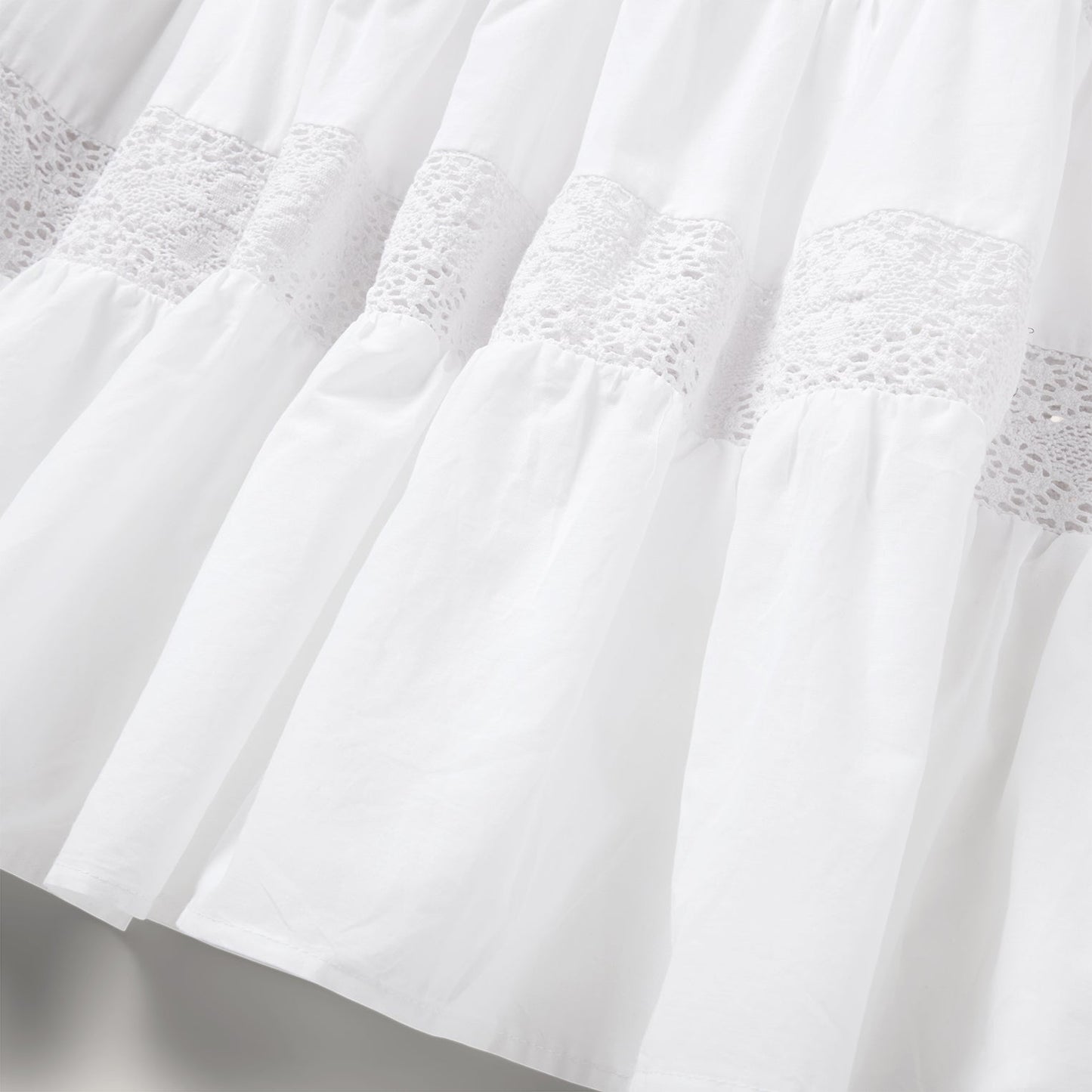 White Cotton Lawn Sleeveless Dress Women