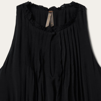Solid Sleeveless Prairie Dress Women
