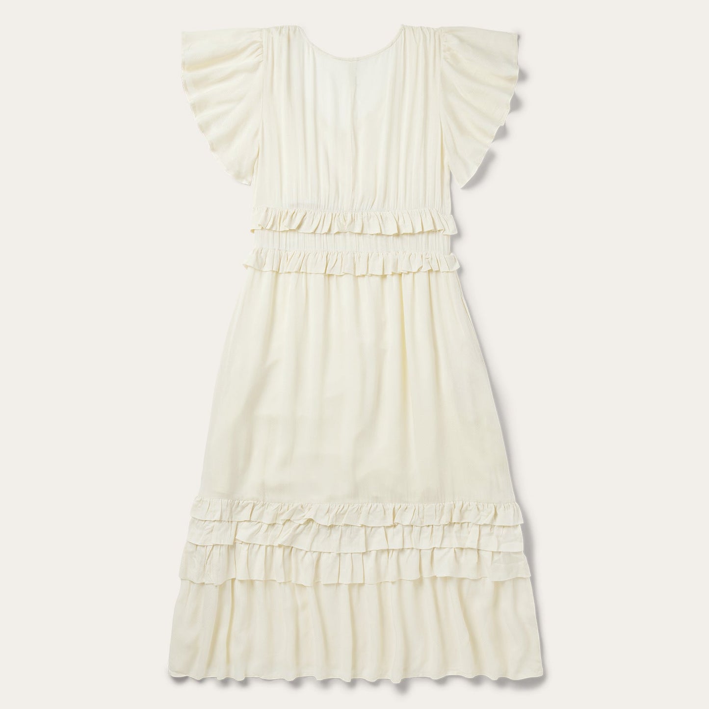Cream Herringbone Dress Women