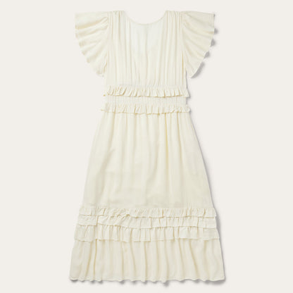 Cream Herringbone Dress Women