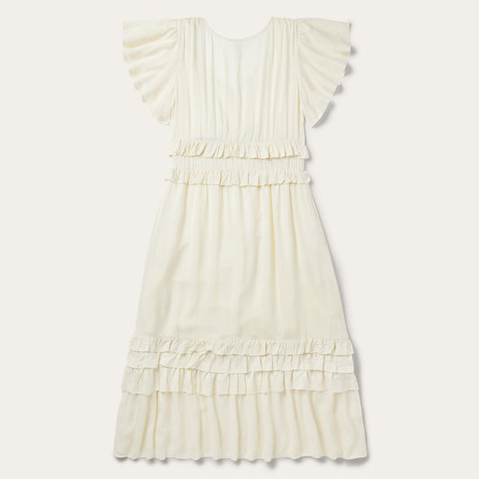 Cream Herringbone Dress Women