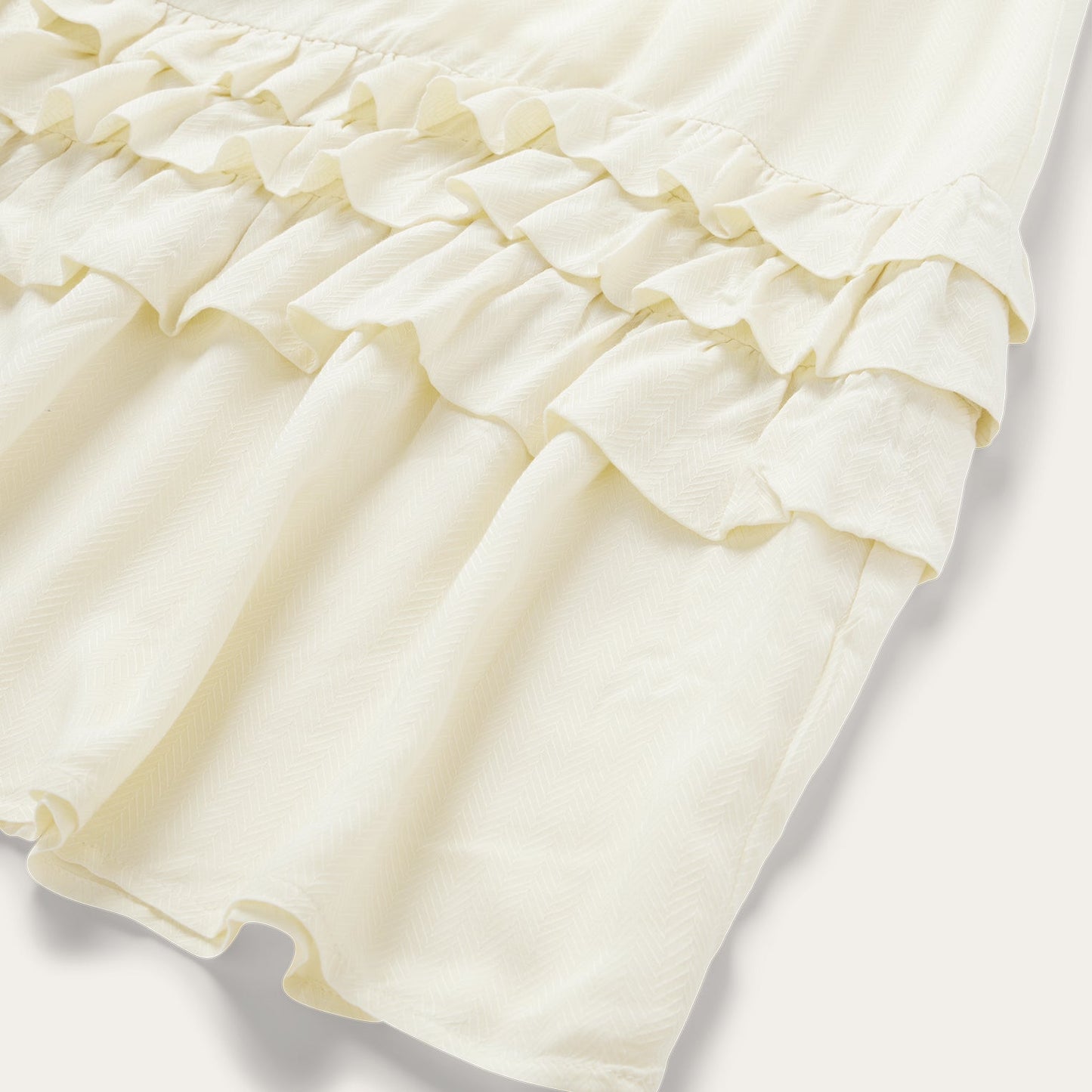 Cream Herringbone Dress Women