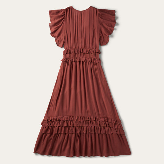 Cinnamon Herringbone Dress Women