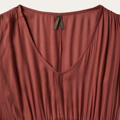 Cinnamon Herringbone Dress Women
