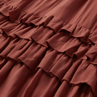 Cinnamon Herringbone Dress Women