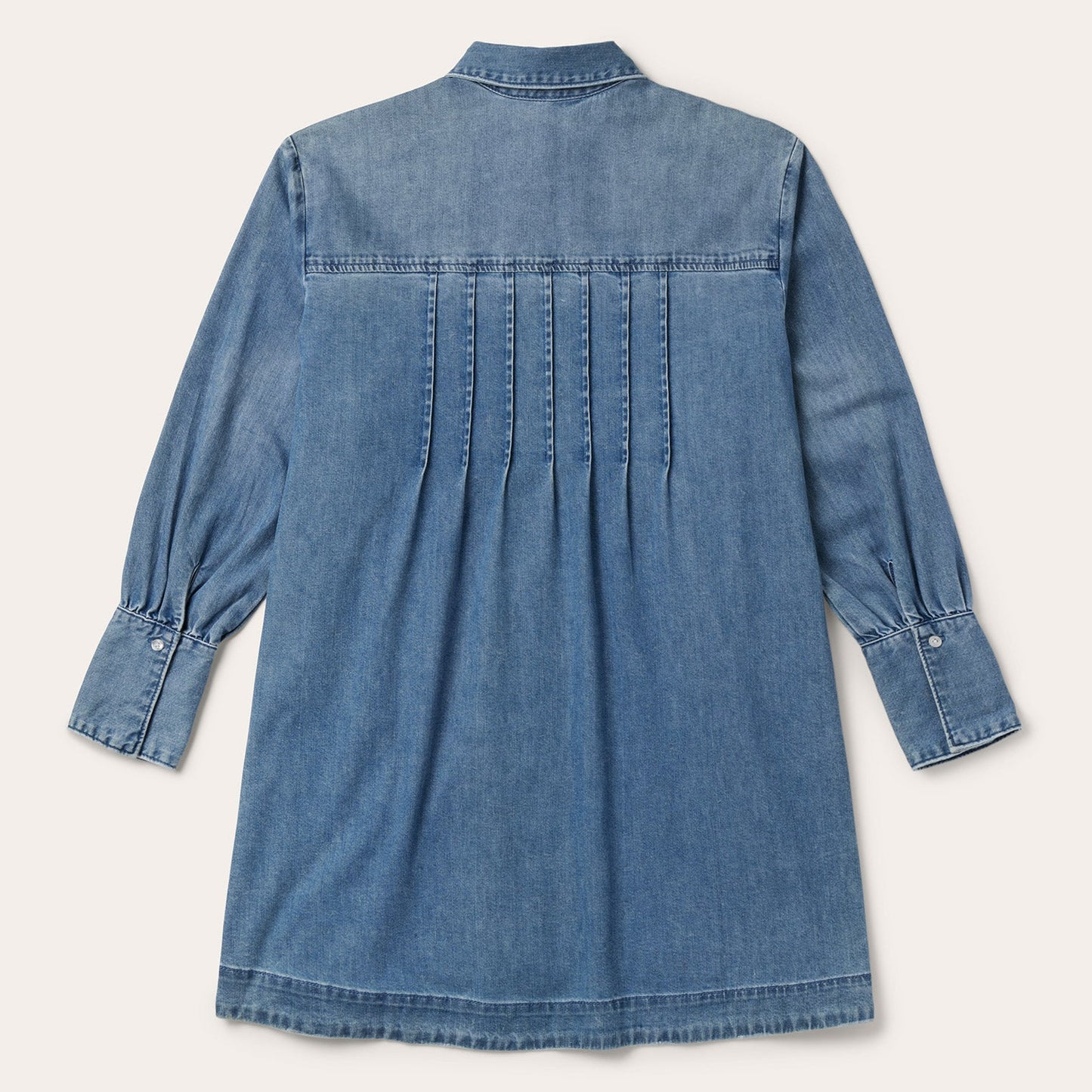 Denim Button Front Shirt Dress Women