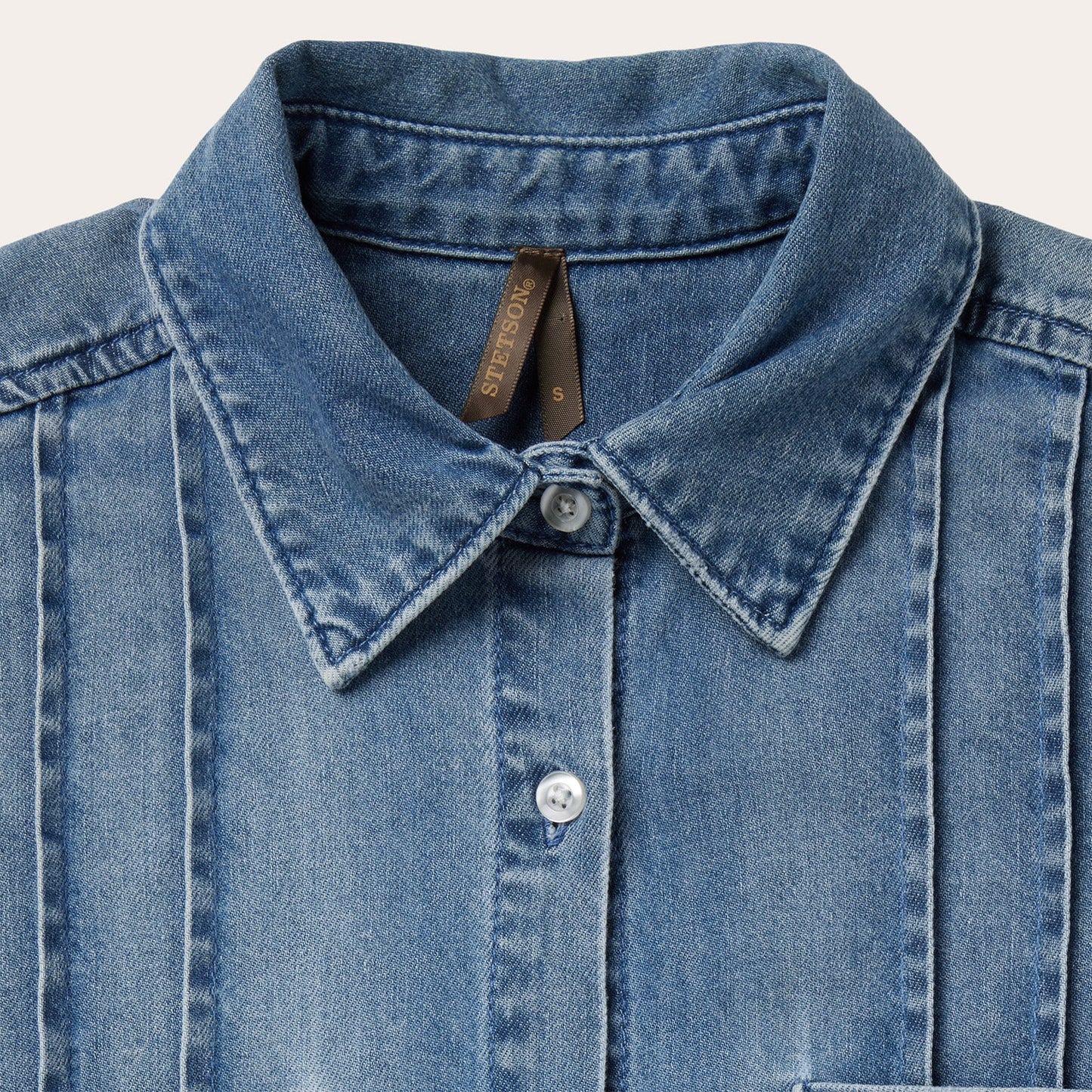 Denim Button Front Shirt Dress Women