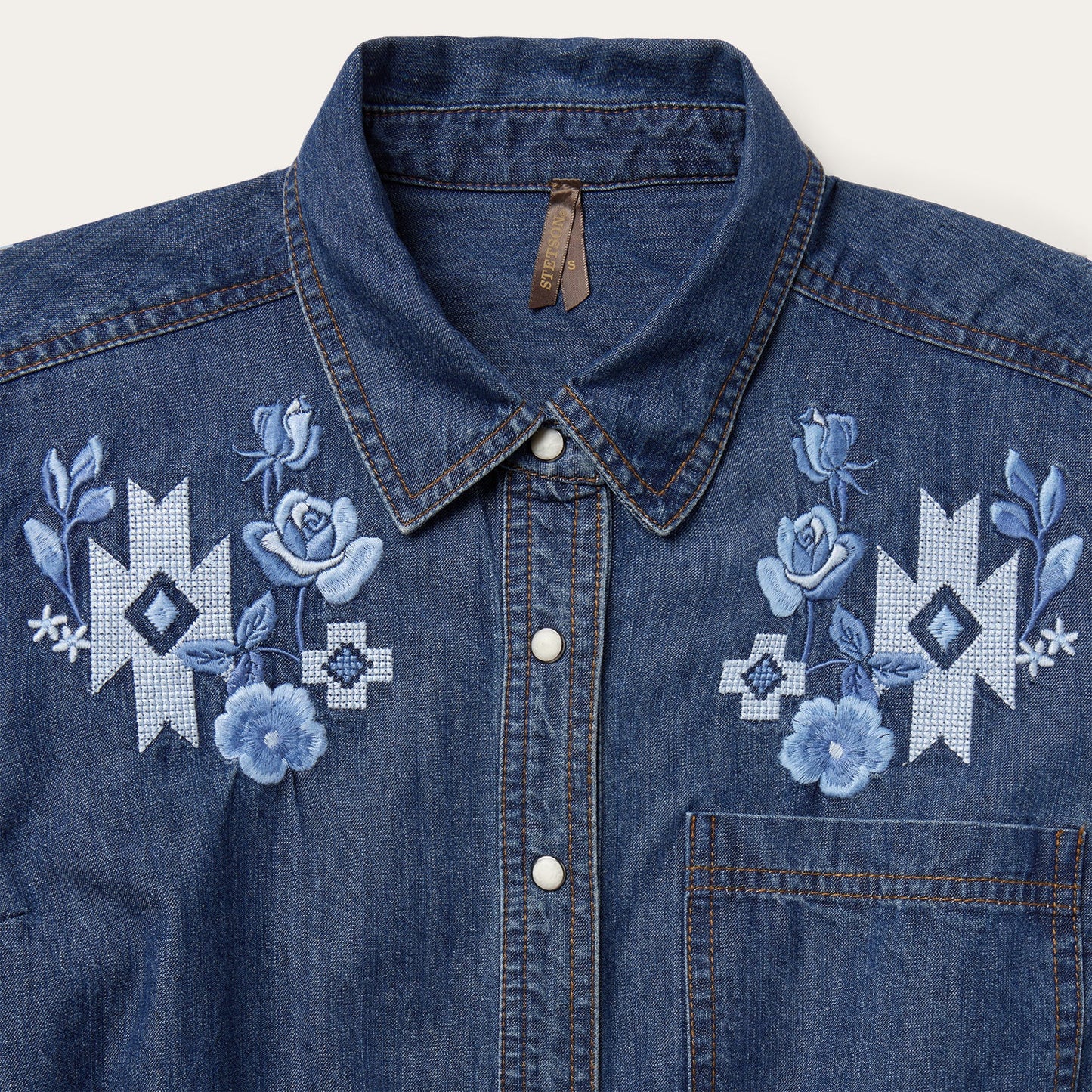 Dark Blue Denim Shirt Dress Women