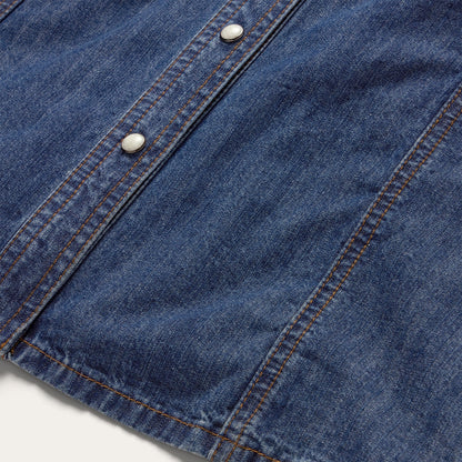 Dark Blue Denim Shirt Dress Women