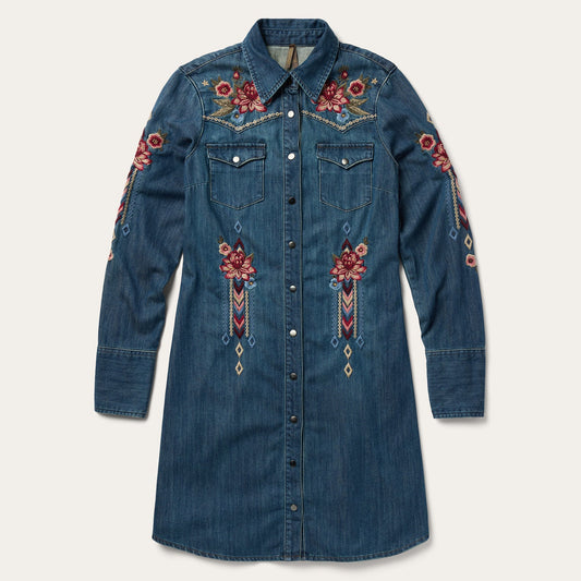 Lavish Denim Shirt Dress Women