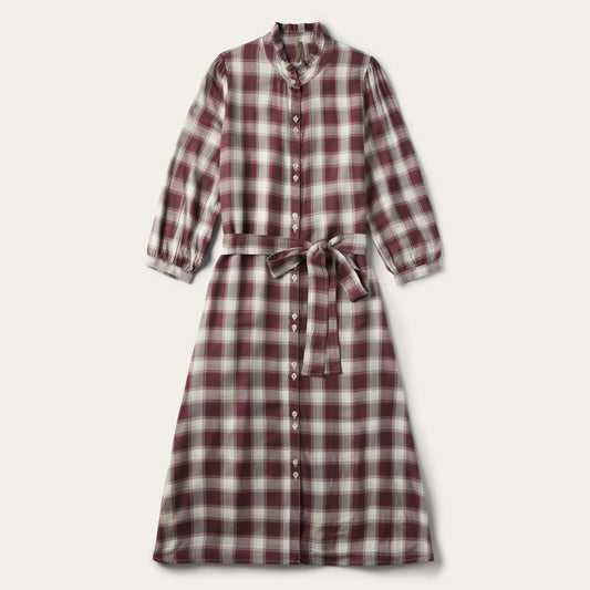 Gaucho Plaid Prairie Shirt Dress Women