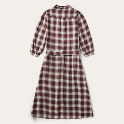 Gaucho Plaid Prairie Shirt Dress Women