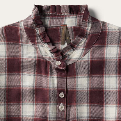 Gaucho Plaid Prairie Shirt Dress Women