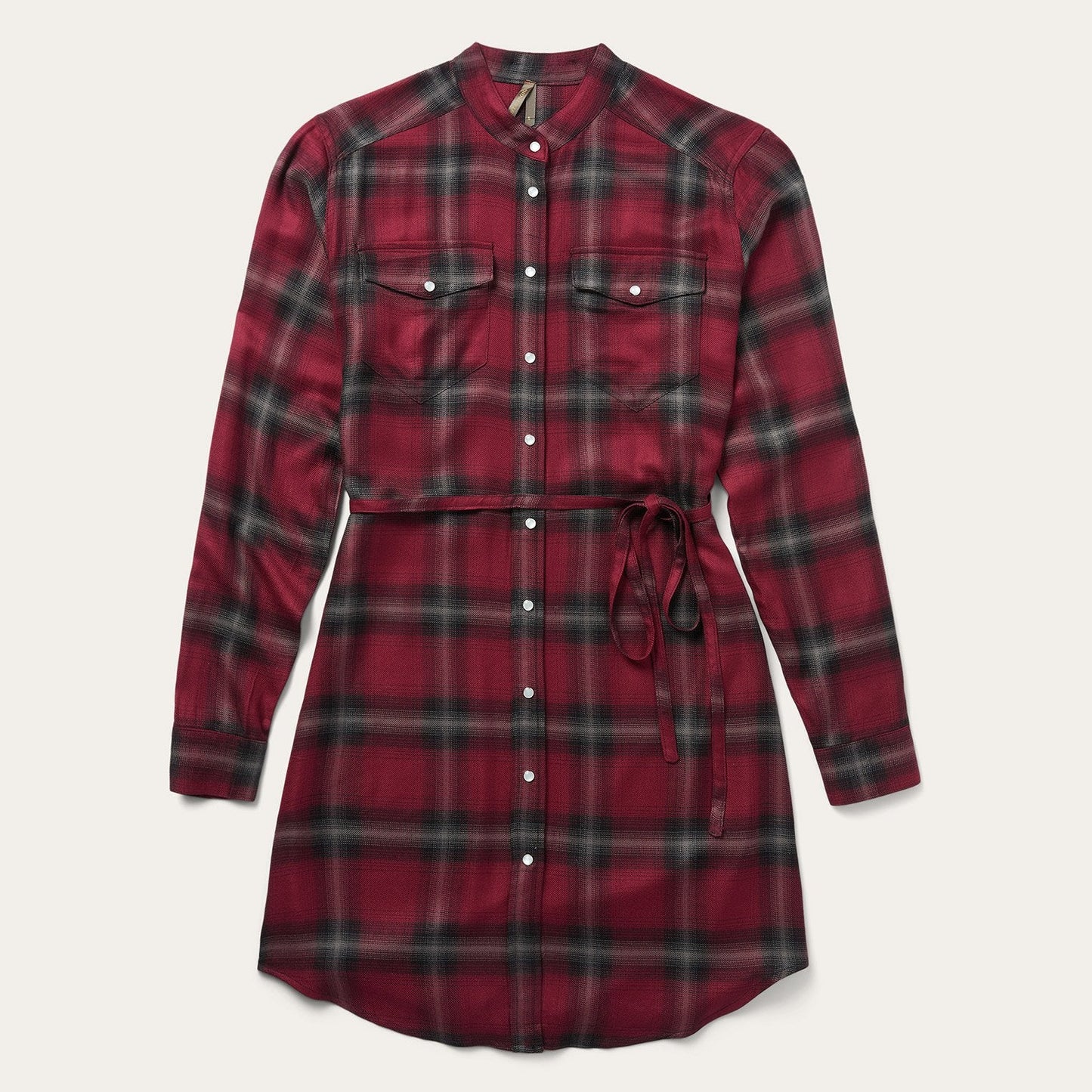 Harvest Plaid Tie Dress Women