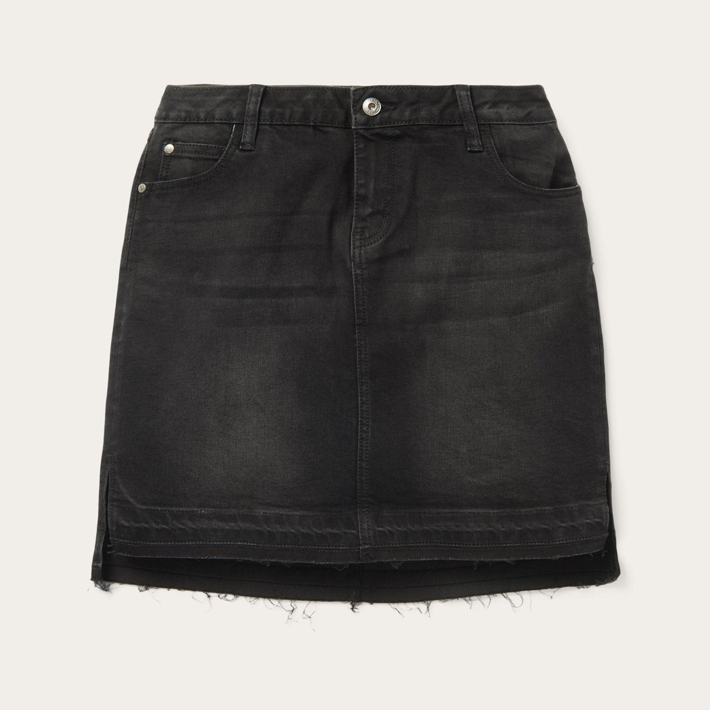 Black Denim 5Pocket Skirt Women