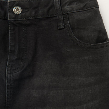 Black Denim 5Pocket Skirt Women