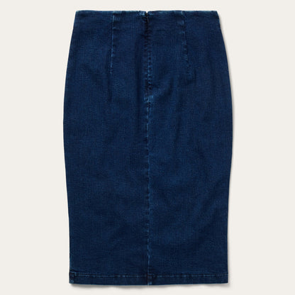 Stretch Denim Pencil Skirt Women