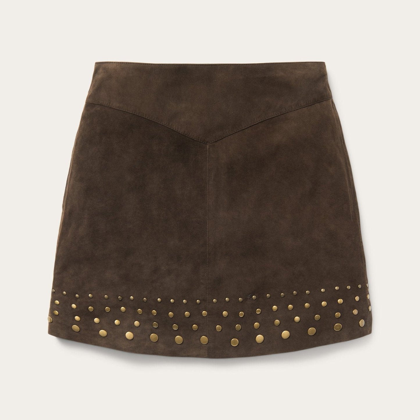 Lamb Suede Skirt with Nailheads Women