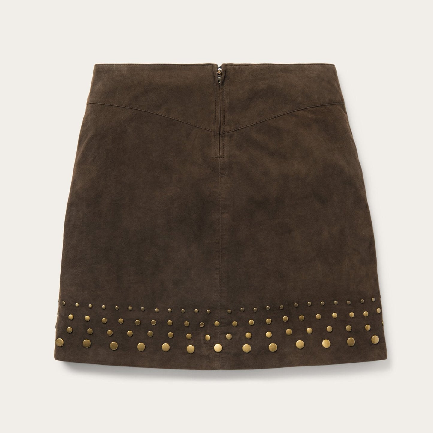 Lamb Suede Skirt with Nailheads Women