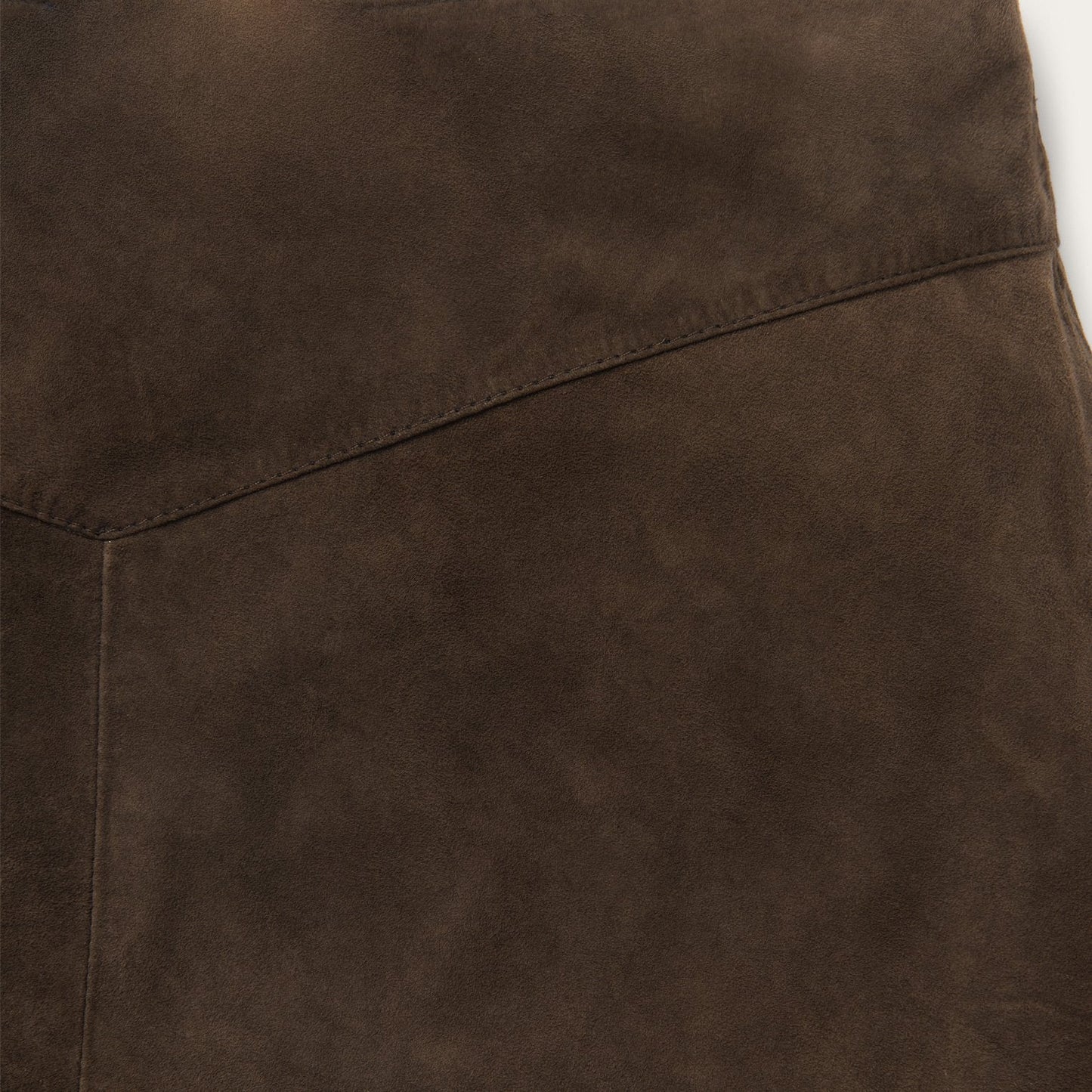 Lamb Suede Skirt with Nailheads Women
