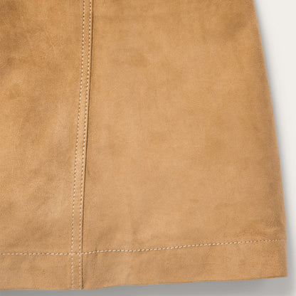 Lamb Suede Gored Skirt Women
