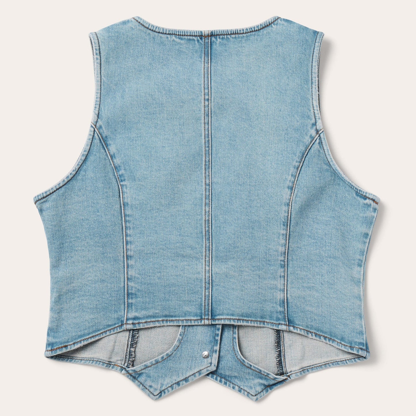 Light Rinse Denim Vest Women