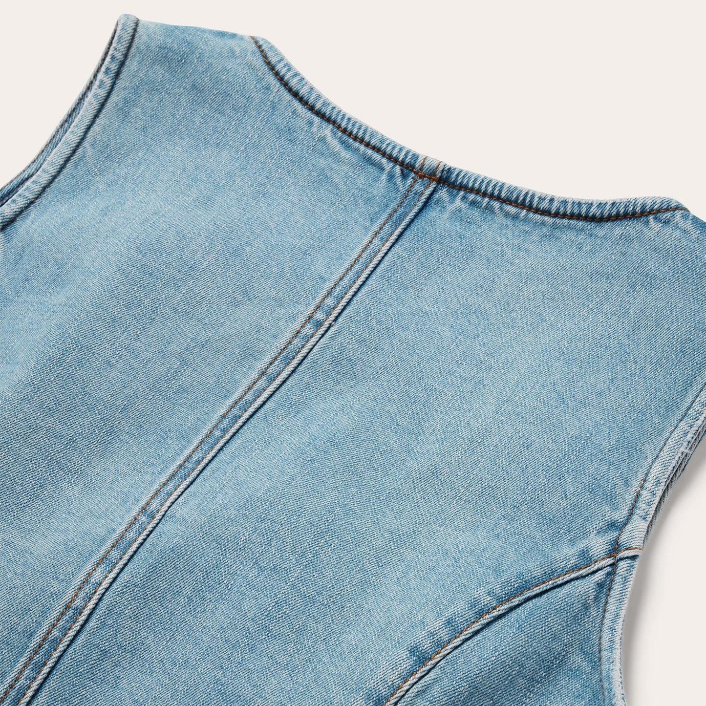 Light Rinse Denim Vest Women