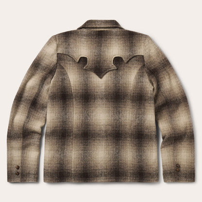 Wool Plaid Western Blazer Women