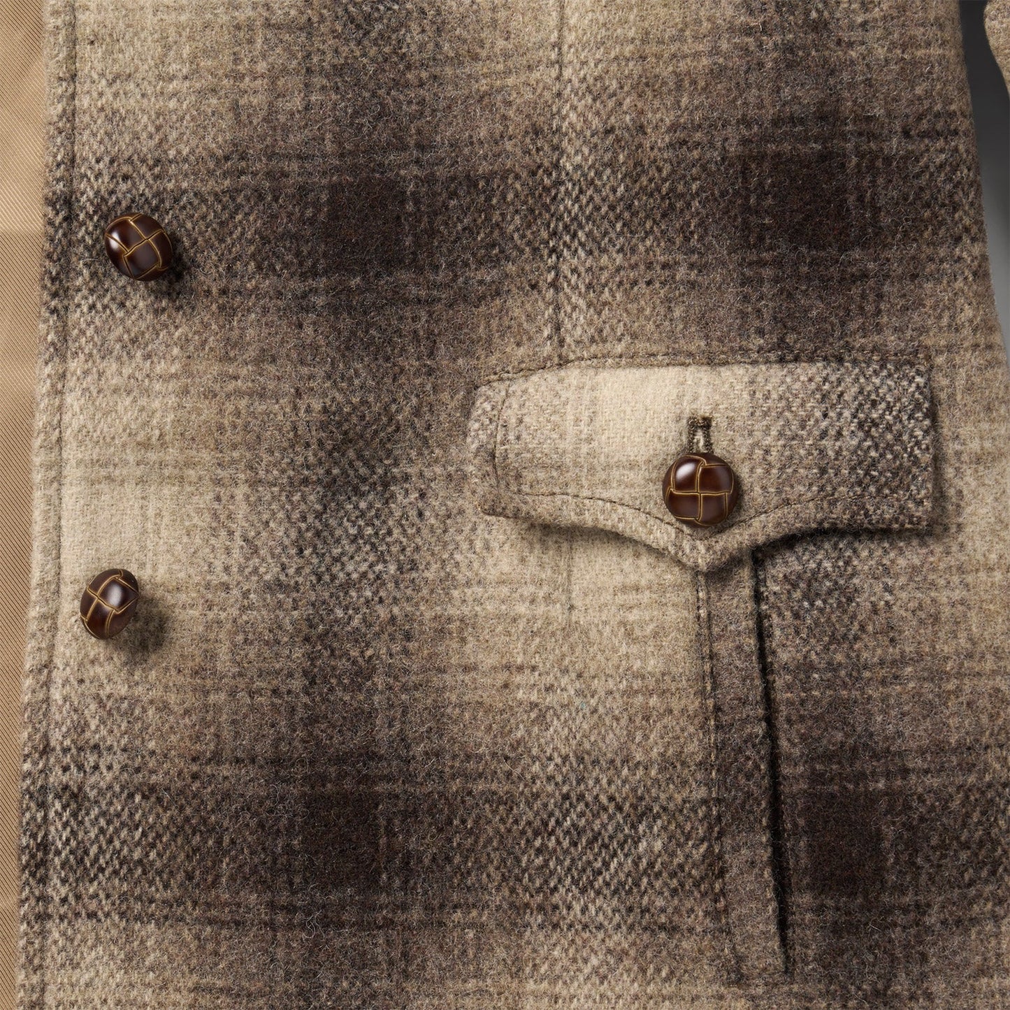 Wool Plaid Western Blazer Women
